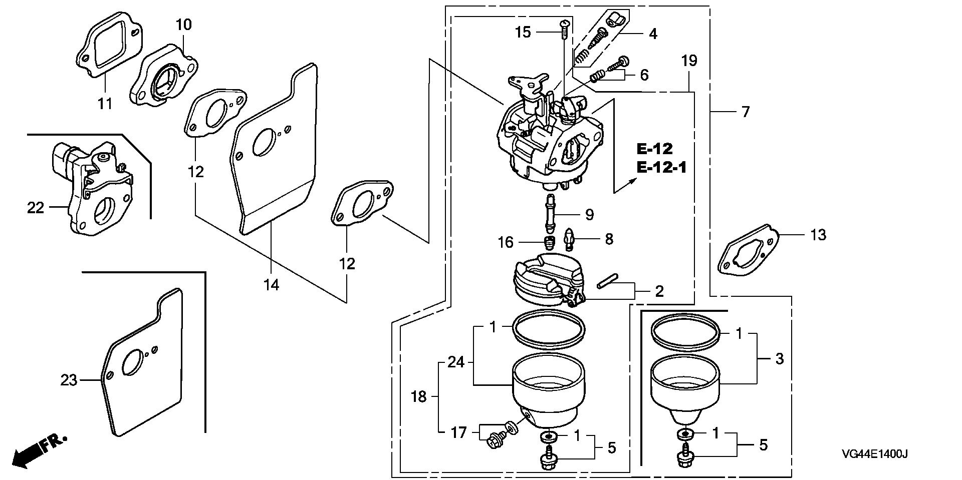 Carburetor for a honda push mower sale